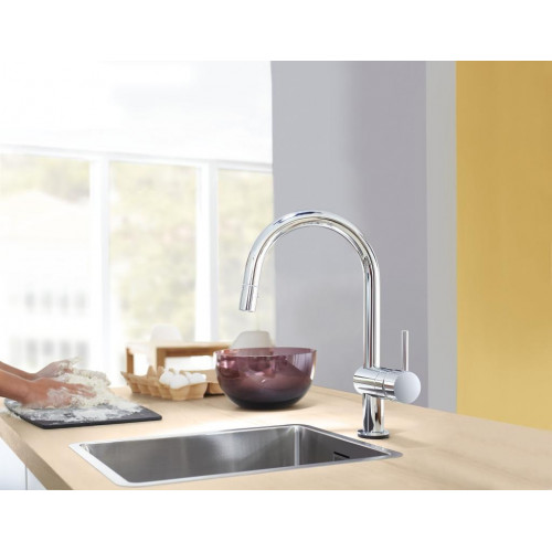 Miscelatore monocomando elettronico lavello Minta Touch cromo Grohe
