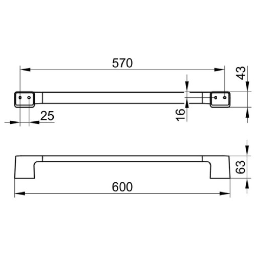 Porta Salviette Incollo 60 Aveno Cromo - Keuco | Eleganza e Praticità