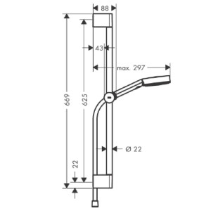 Set Doccia 105 3 Getti Relax con Asta Doccia 65 cm Pulsify Select S Ne 2
