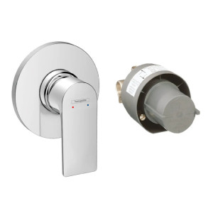 Set Miscelatore Monocomando Doccia Incasso Rebris E Cromo - Hansgrohe