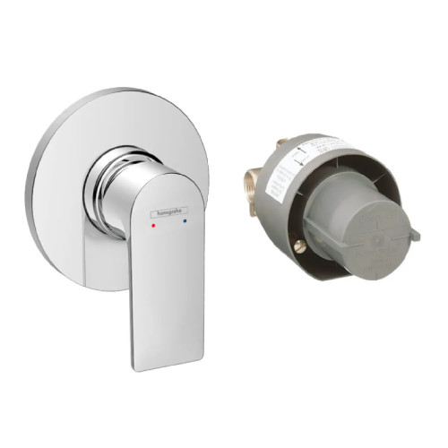 Set Miscelatore Monocomando Doccia Incasso Rebris E Cromo - Hansgrohe