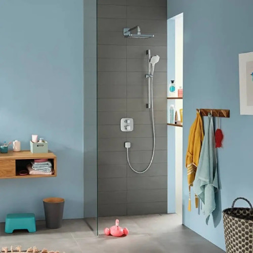Miscelatore termostatico ad incasso per 2 utenze Ecostat E cromo – Han
