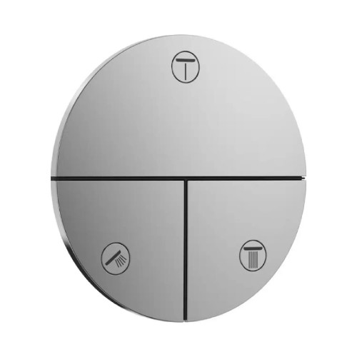Set esterno ad incasso per 3 utenze ShowerSelect Comfort S cromo - Han
