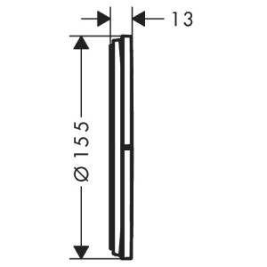 Set esterno ad incasso per 3 utenze ShowerSelect Comfort S cromo - Han 2