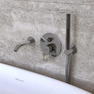 Set vasca incasso con miscelatore monocomando App cromo Flaminia | Meg 2