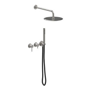 Set doccia incasso con miscelatore monocomando e soffione rotondo Stil