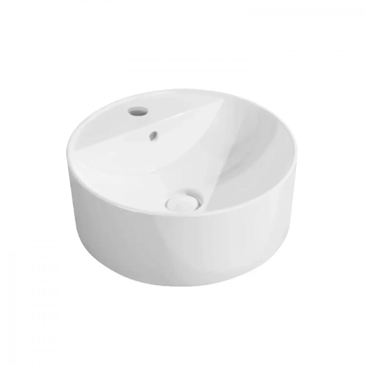 Lavabo da appoggio 42 cm Twin Set Slim bianco lucido Flaminia