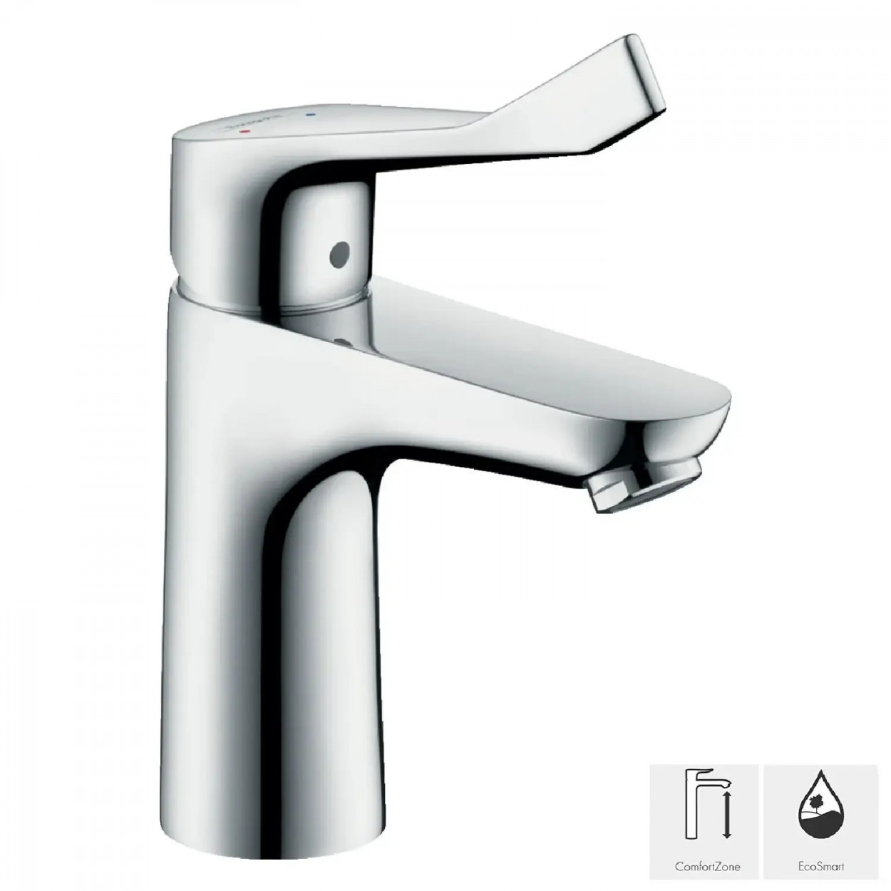 Miscelatore Monocomando Lavabo 240 Bocca Girevole Focus E2 Cromo - Han