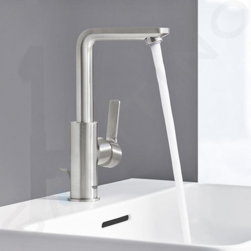 Miscelatore monocomando taglia L lavabo Lineare satinato - Grohe