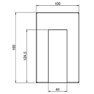 Miscelatore incasso parte esterna doccia Zeta cromo - Carlo Frattini F 2