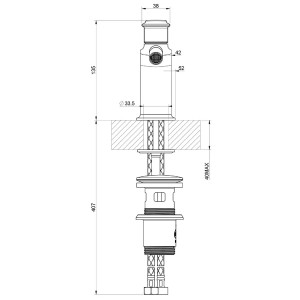 Miscelatore bidet con scarico Eleganza warm bronze - Gessi | Meglioalg 2