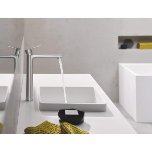 Miscelatore monocomando taglia XL per lavabo Lineare satinato super st 2