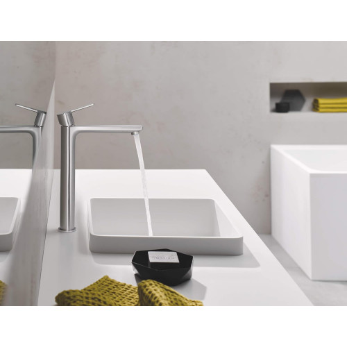 Miscelatore monocomando taglia XL per lavabo Lineare satinato super st