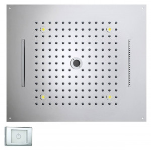 Soffione doccia 4 getti 57x47 cm cromoterapia Dream Multifunction Rgb 2