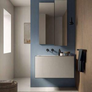 Nuances Avorio StrideUp Bianco effetto cemento opaco 60x60 cm 2