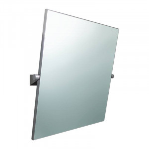 Specchio Antischeggia Reclinabile 60x65 cm con Cornice Cromo Satinato