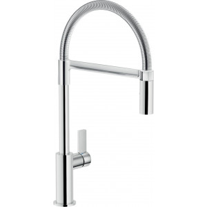 Miscelatore monocomando Flag cromo lucido con doccetta 2 getti Nobili