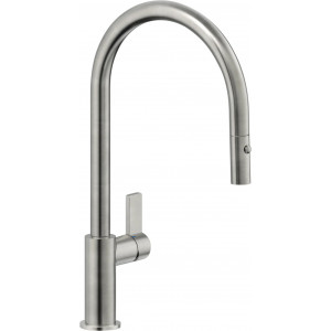 Miscelatore monocomando Flag316 in acciaio inox con doccetta a 2 getti