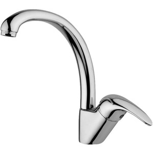 Miscelatore monoforo lavello con canna orientabile Nettuno 2 cromo - P