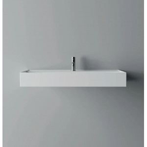 Lavabo Hide 100x45 cm Bianco NO FORO | Ceramica Alice - Meglioalge