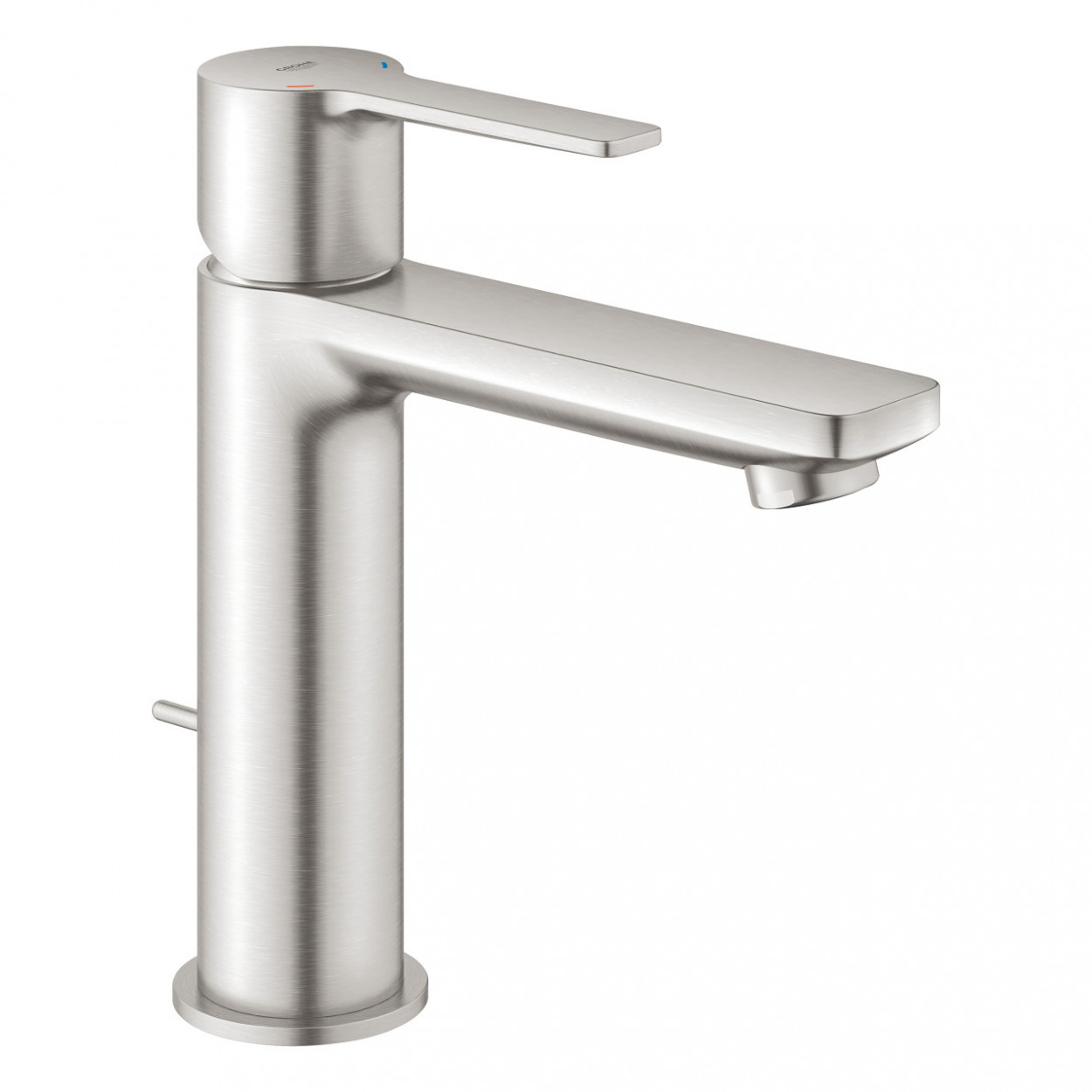 Miscelatore monocomando taglia S Lineare satinato super steel Grohe