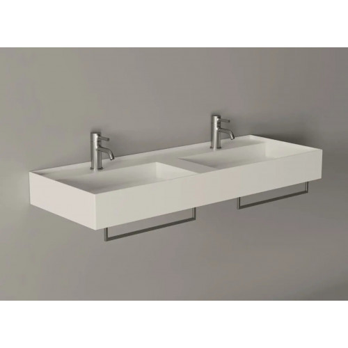 Lavabo Hide 120x45 cm sospeso bianco NO FORO - Ceramica Alice