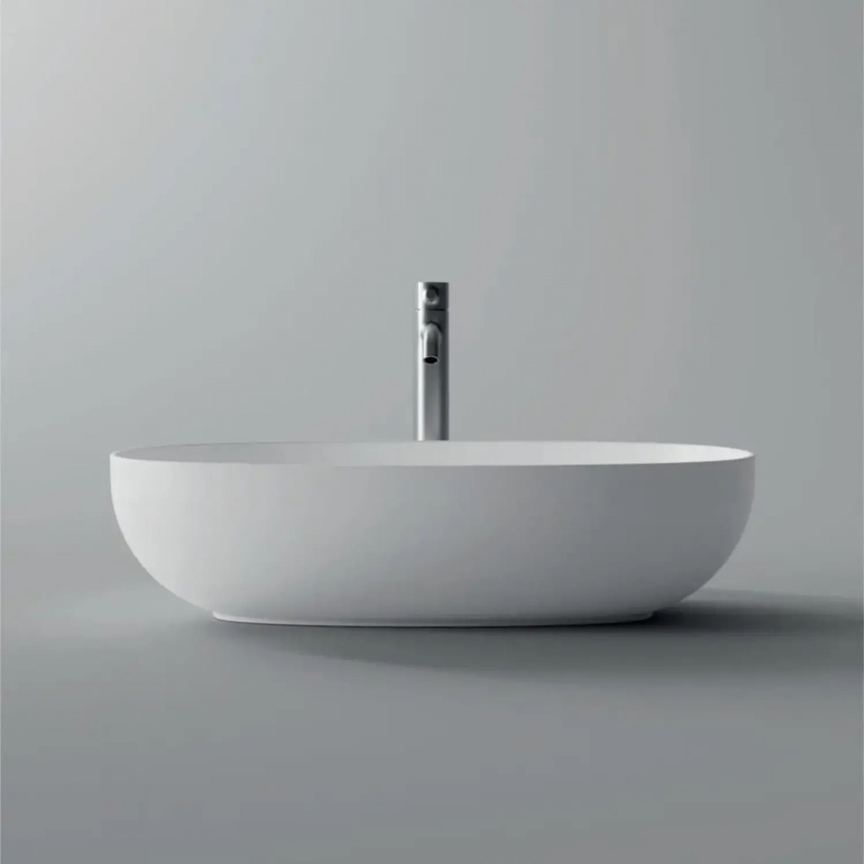 Lavabo da appoggio Form in ceramica bianco opaco - Alice Ceramica