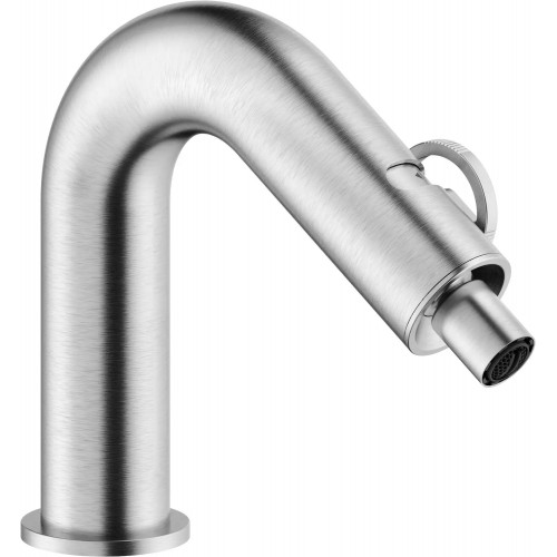 Miscelatore bidet 16 cm Sole inox spazzolato senza scarico - Nobili