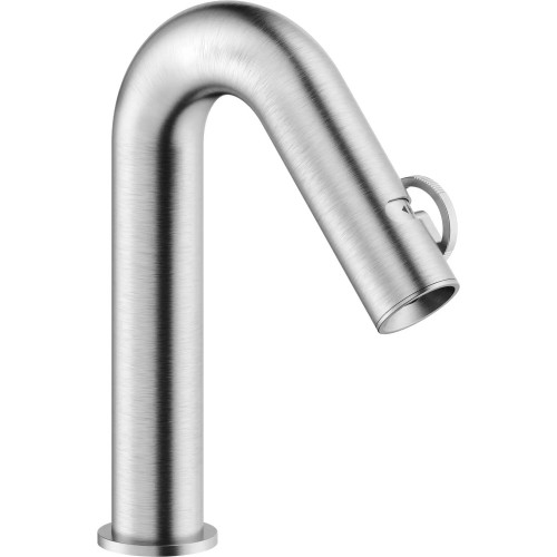 Miscelatore lavabo 23 cm con scarico push Sole inox spazzolato Nobili