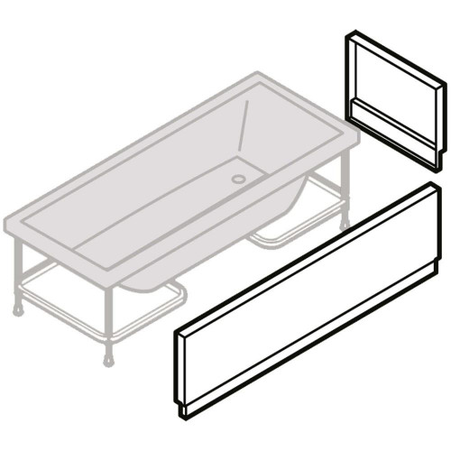 Vasca da bagno 180x80 cm Calos 2.0 bianco lucido - Novellini