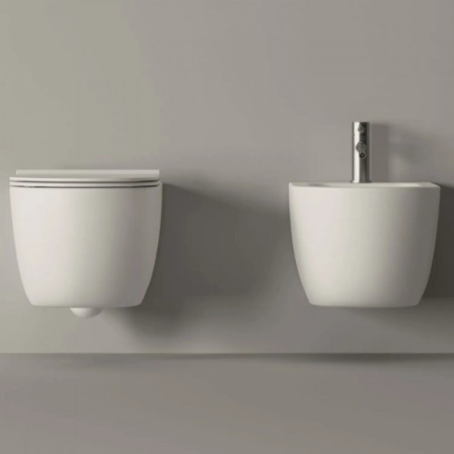 Vaso sospeso 50 cm Unica bianco opaco - Alice Ceramica | Meglioalge
