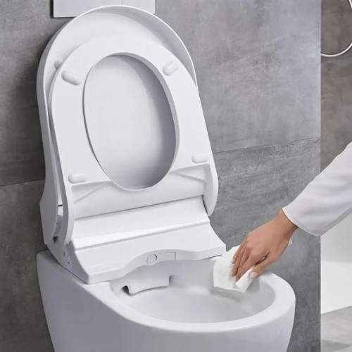Vaso WC a terra Smyle Square Rimfree bianco lucido - Geberit