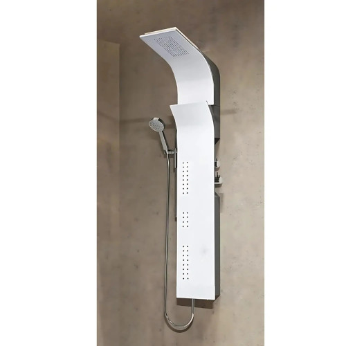 Colonna doccia verticale Vanity-S idromas bianco lucido - Novellini