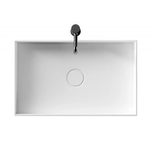 Lavabo da appoggio 60x37xh12 cm Hide bianco lucido - Alice Ceramica