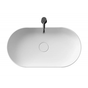 Lavabo da appoggio 65x35xh12 cm Hide Stadium bianco lucido - Alice Cer