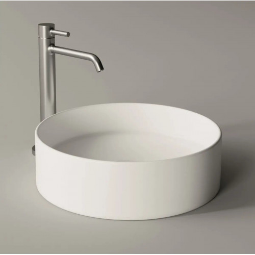 Lavabo da appoggio tondo 40 cm Hide bianco lucido - Alice Ceramica
