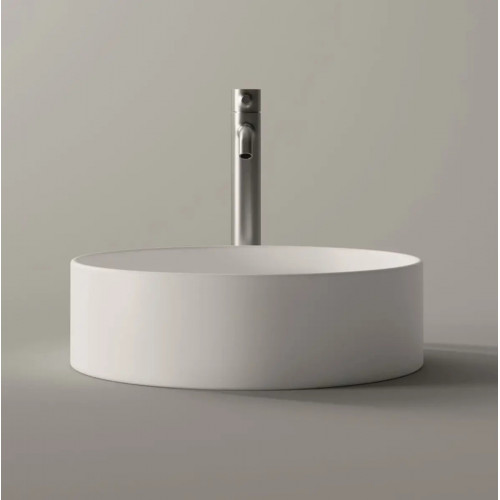 Lavabo da appoggio tondo 40 cm Hide bianco lucido - Alice Ceramica