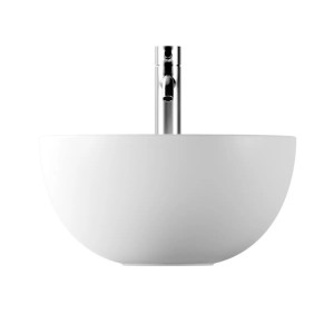 Lavabo da appoggio tondo 40 cm Unica Round bianco lucido - Alice Ceram 2