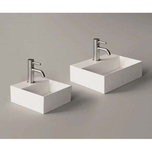 Lavabo da appoggio Spy 40x30xh11 cm bianco lucido - Alice Ceramica