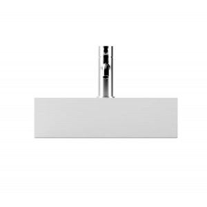 Lavabo d'appoggio salvaspazio monoforo SPY bianco lucido – Alice Ceram 2