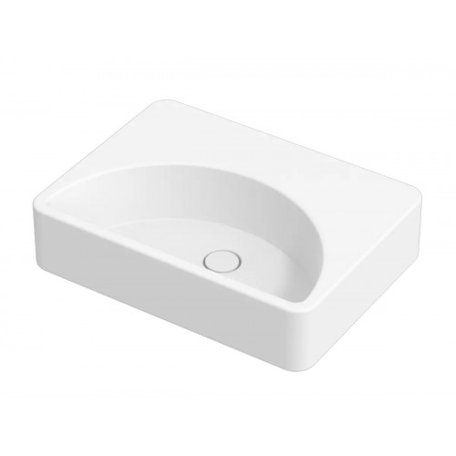 Lavabo d'appoggio Lunaris in ceramica bianco lucido - Alice Ceramica