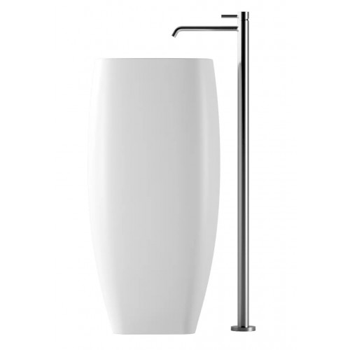 Lavabo freestanding Nur in ceramica bianco lucido - Alice Ceramica