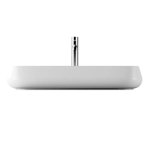 Lavabo da appoggio 80x35 cm Nur in ceramica bianco lucido - Alice Cera 2