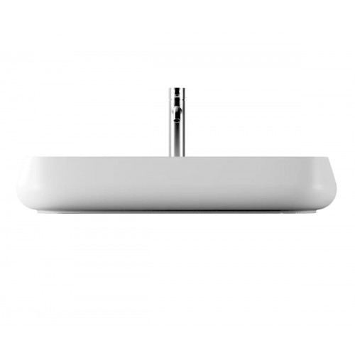 Lavabo da appoggio 80x35 cm Nur in ceramica bianco lucido - Alice Cera