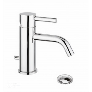 Miscelatore monoforo lavabo con scarico Bambù cromo - Bellosta