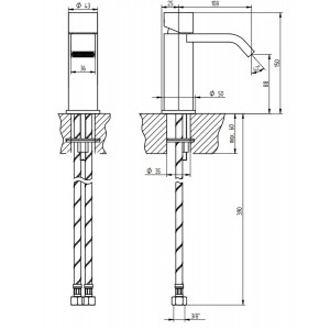 Miscelatore lavabo monoforo senza scarico M-Uno cromo – Bellosta 2