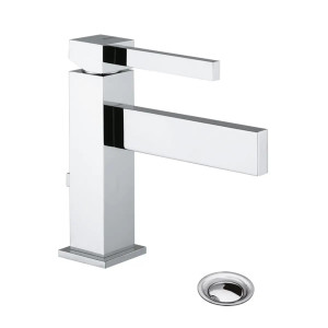 Miscelatore lavabo monoforo con scarico Zehn cromo - Bellosta