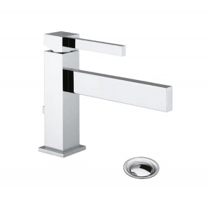 Miscelatore lavabo monoforo bocca prolungata Zehn cromo – Bellosta