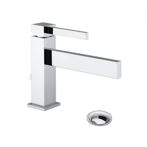 Miscelatore lavabo monoforo bocca prolungata Zehn cromo – Bellosta