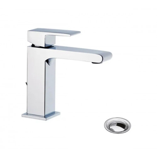 Miscelatore per lavabo monoforo con scarico Eco Jq cromo - Bellosta